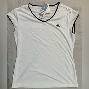 NWT Adidas Women's White V-Neck Top